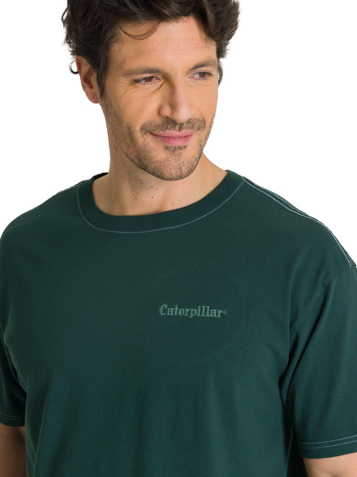 Polera Casual Hombre Heavyweight Relaxed Verde-4