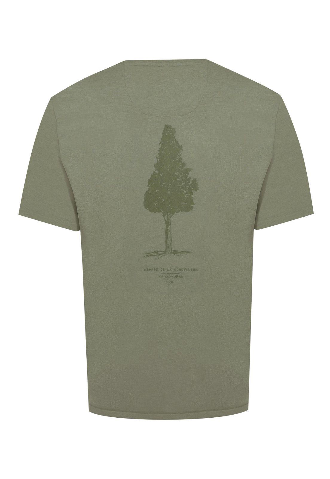 Polera Fibras Recicladas Verde Native Hombre -1