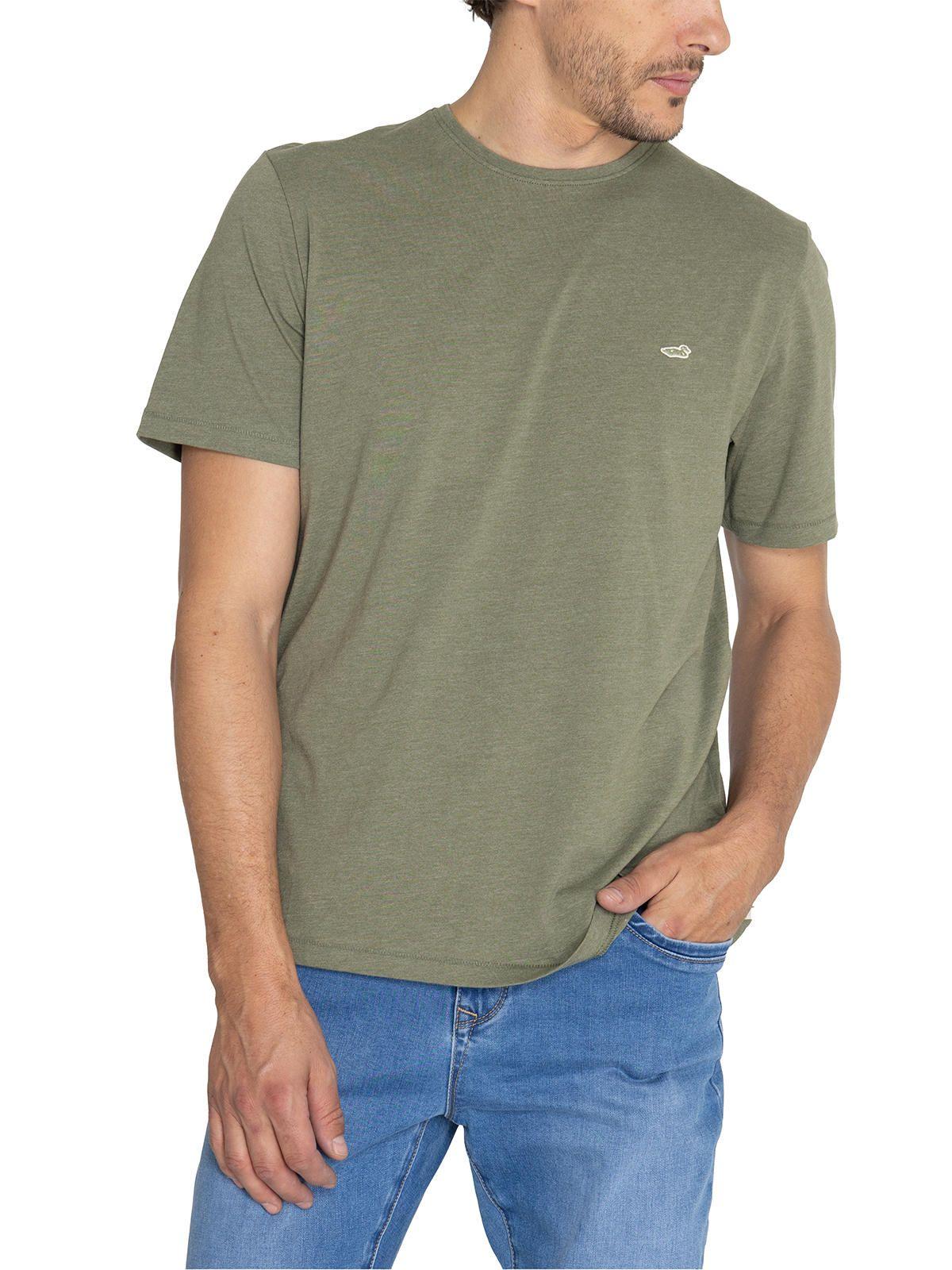 Polera Fibras Recicladas Verde Native Hombre -4