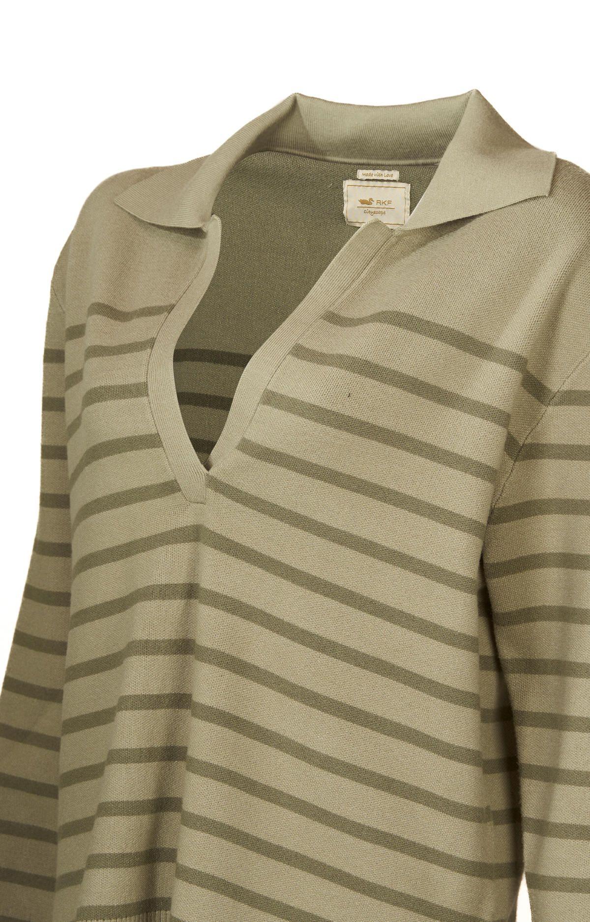 Sweater Fibras Recicladas Mujer Rosa Verde-3