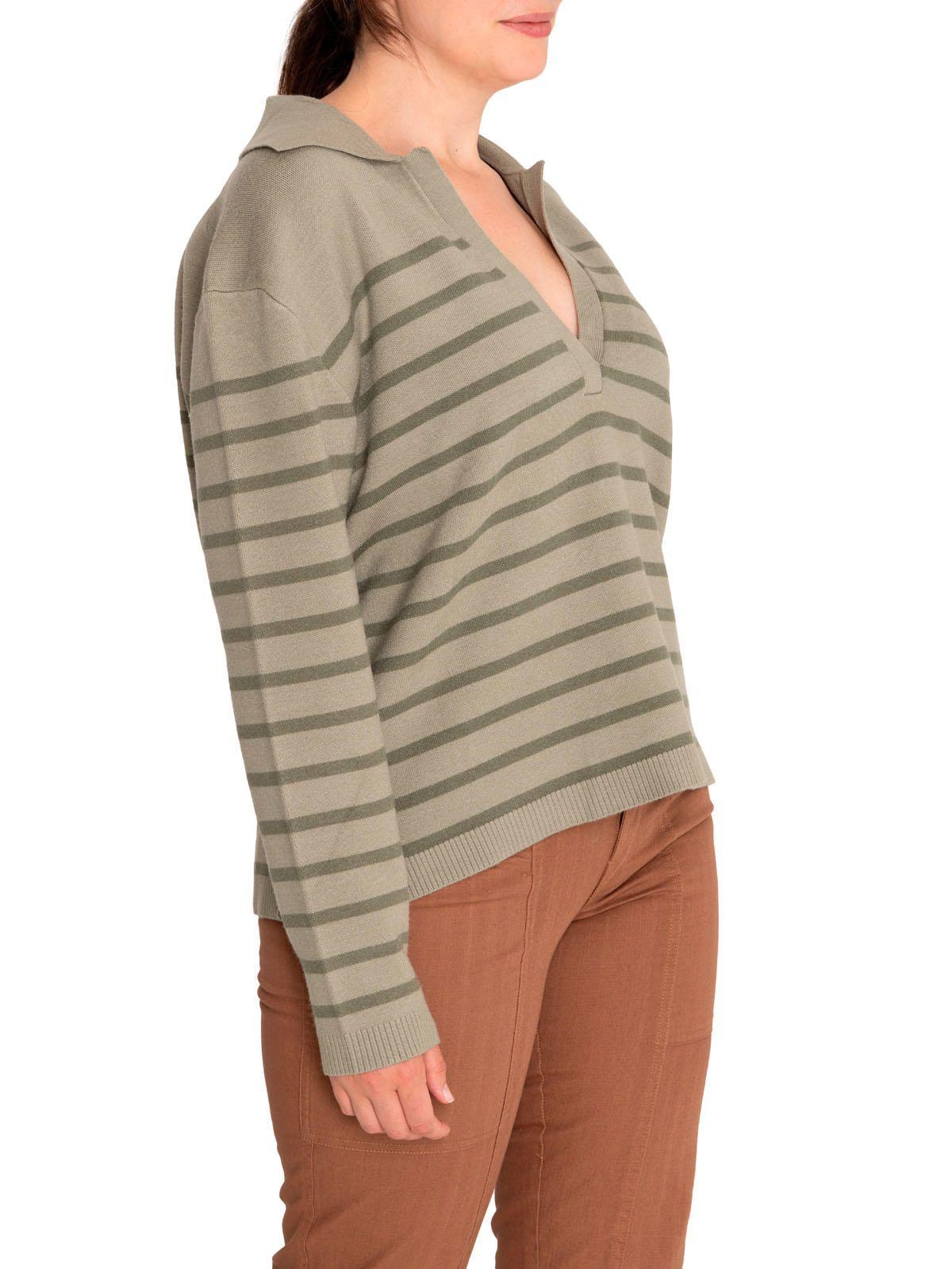 Sweater Fibras Recicladas Mujer Rosa Verde-5