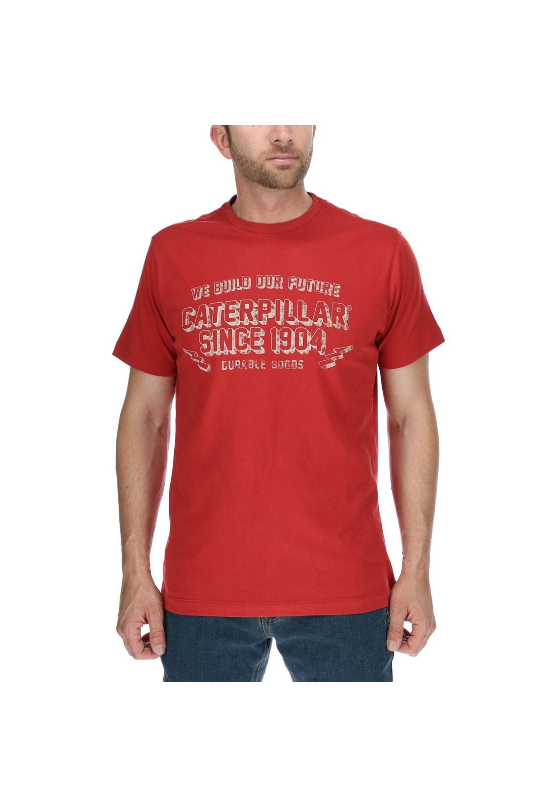 Polera Mc Hombre Durable Tee Rojo-0