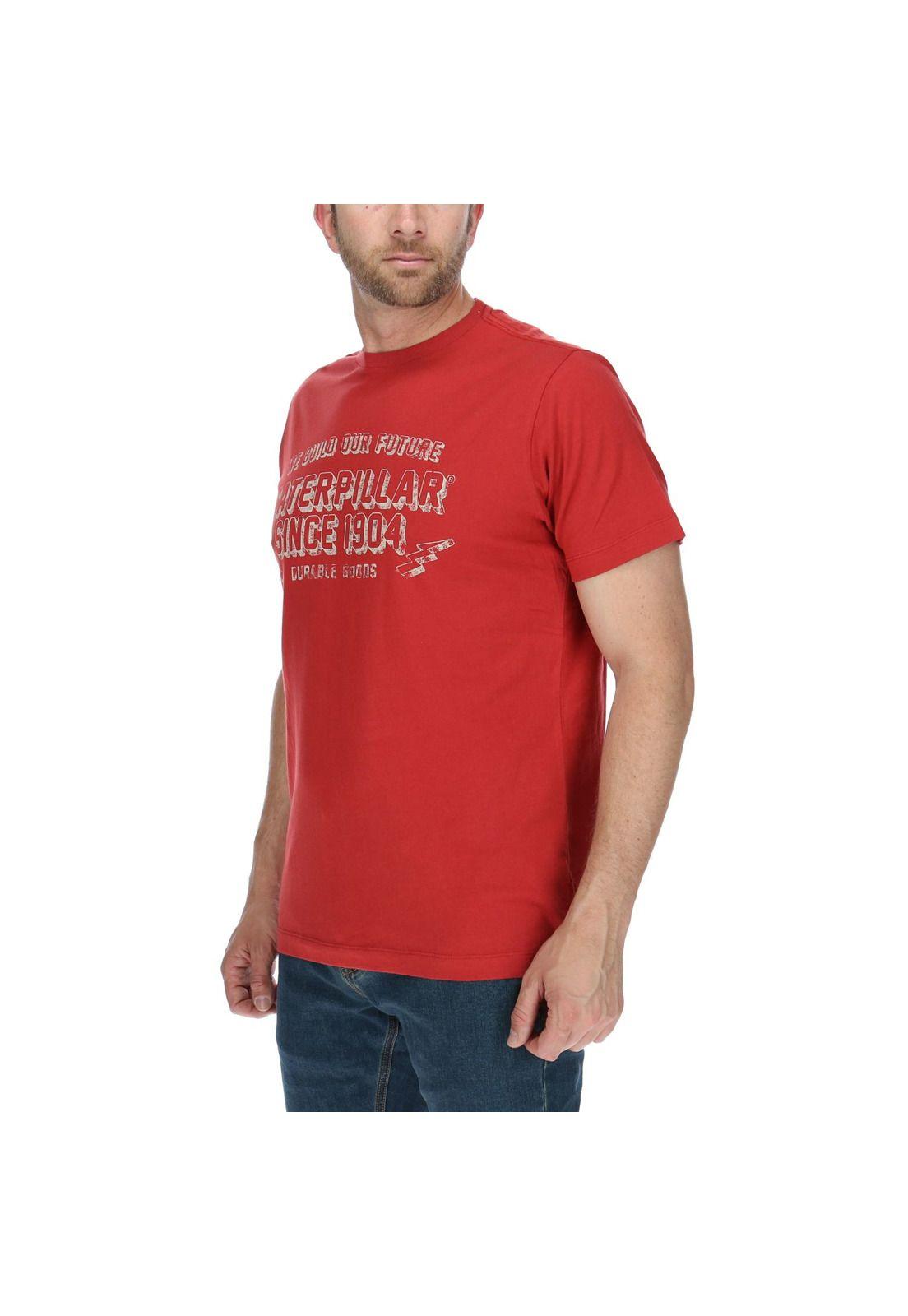 Polera Mc Hombre Durable Tee Rojo-1