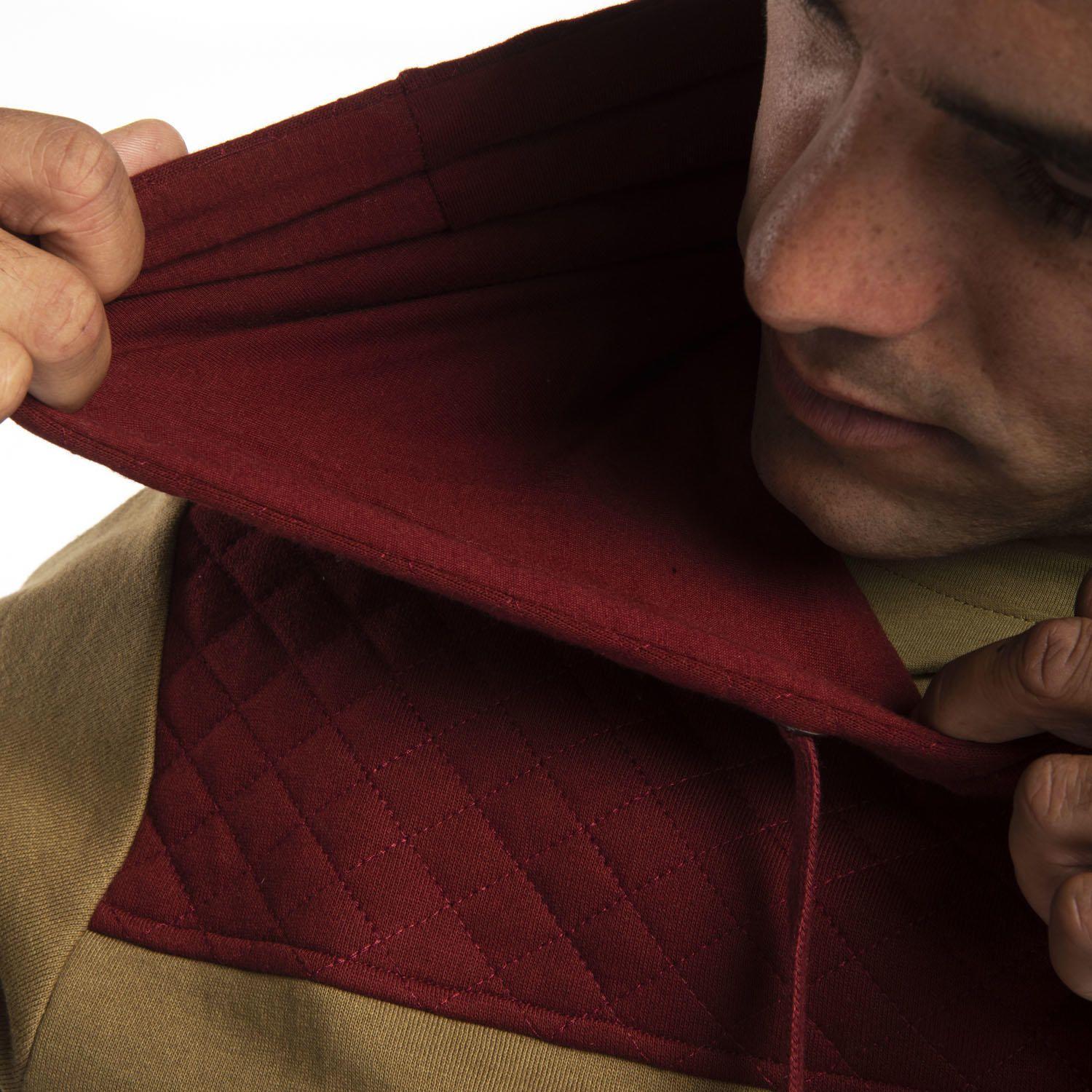 Polerón Hombre Glaciar Hoodie Cafe-4