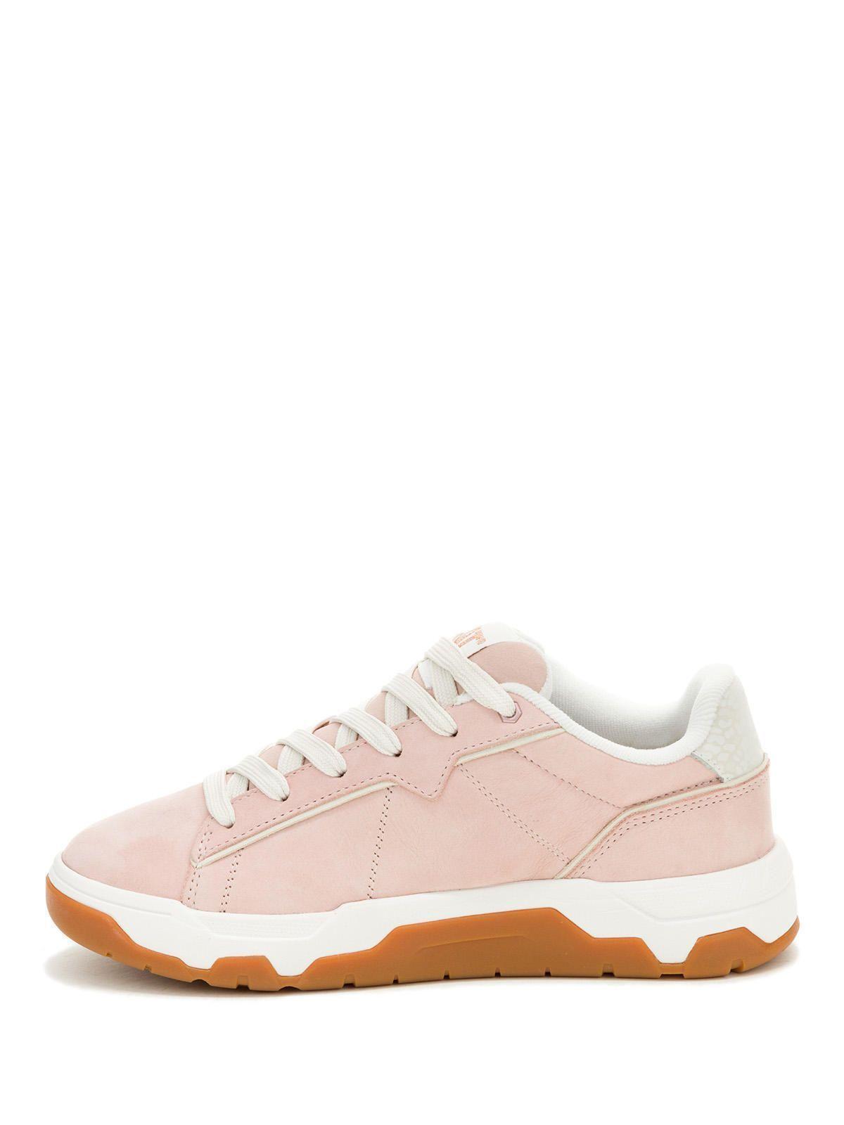 Zapatilla Cuero Mujer Lore Rosado-3