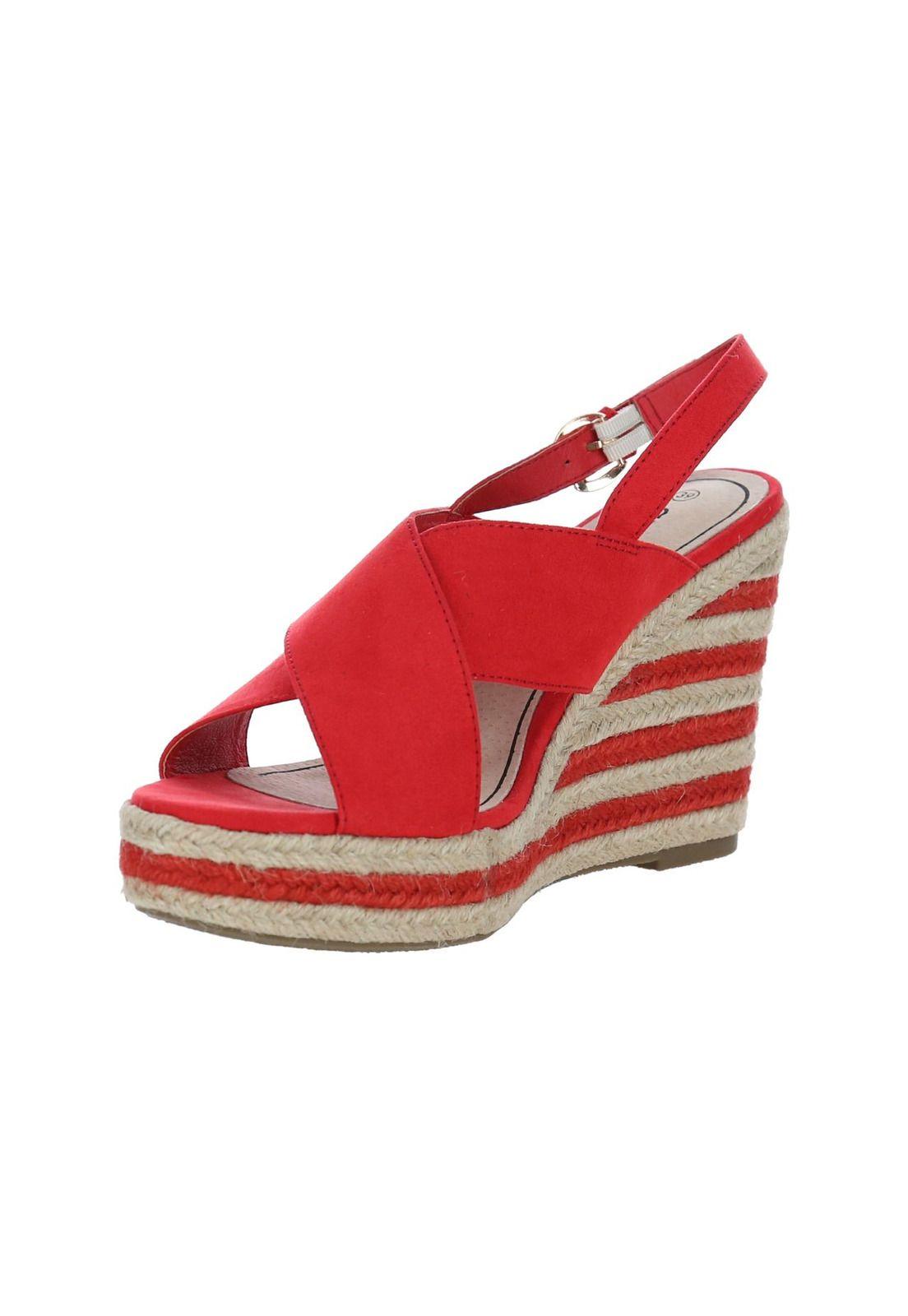 Sandalia Mujer Gluglu Rojo-3