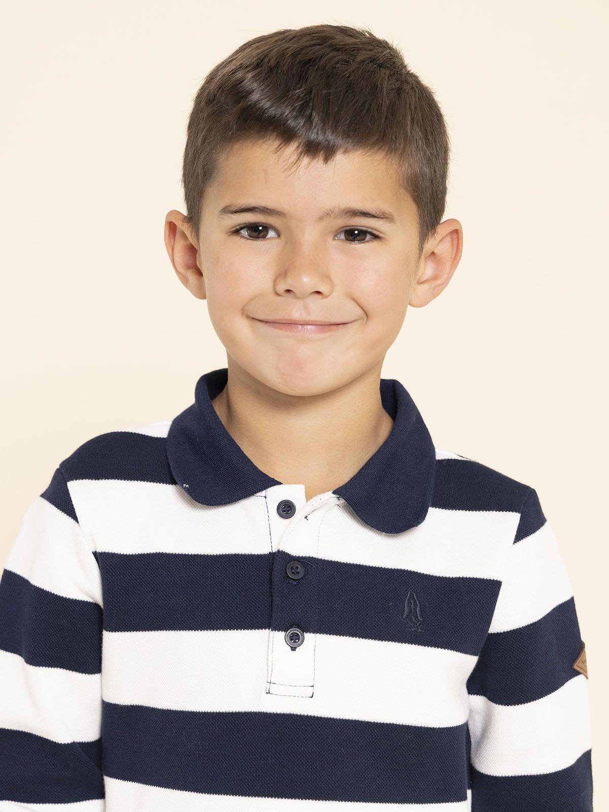 Polera Manga Larga Roger Niño Azul-3