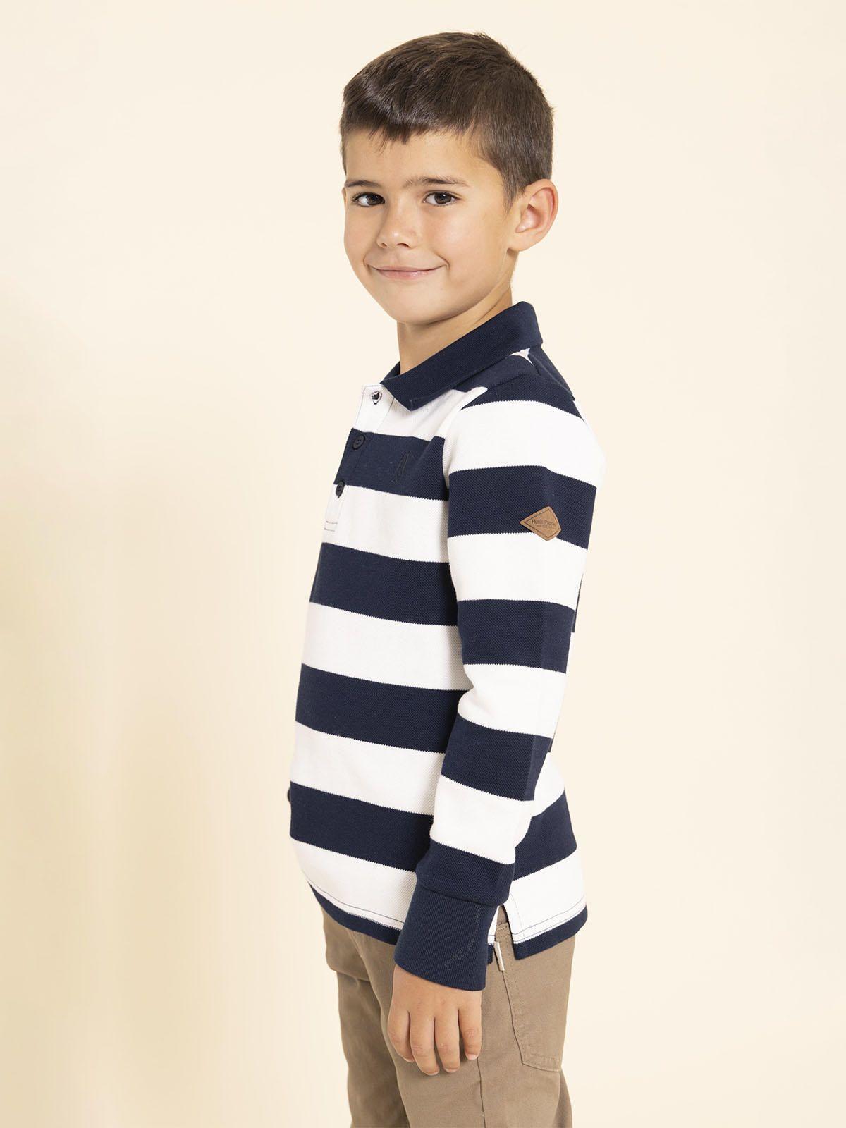 Polera Manga Larga Roger Niño Azul-4