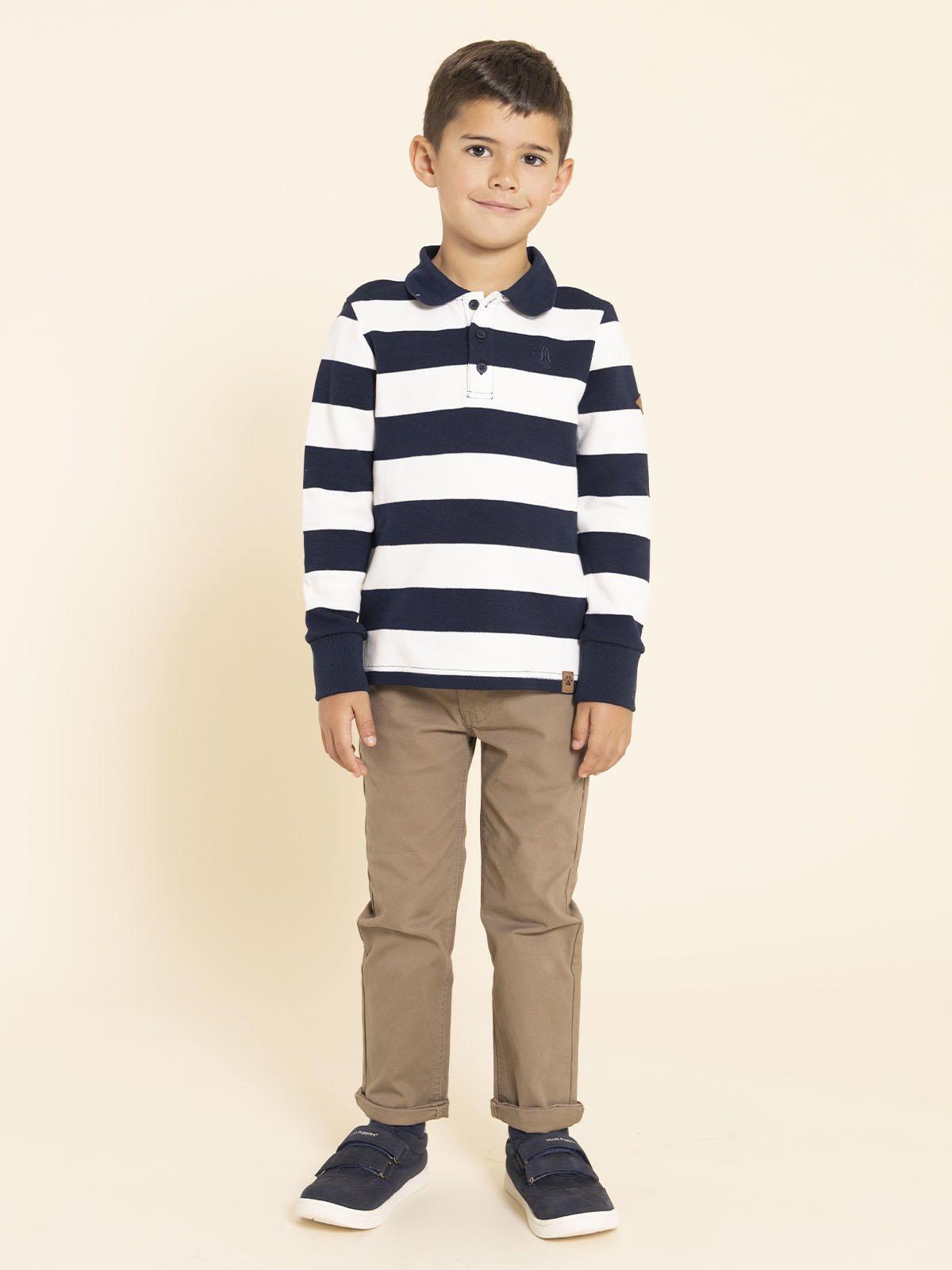 Polera Manga Larga Roger Niño Azul-5