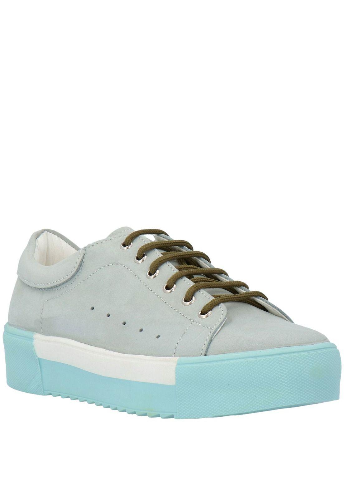 Zapato Mujer Cuero Illy Celeste-0