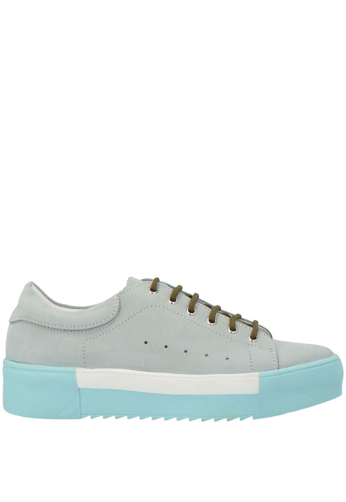 Zapato Mujer Cuero Illy Celeste-1