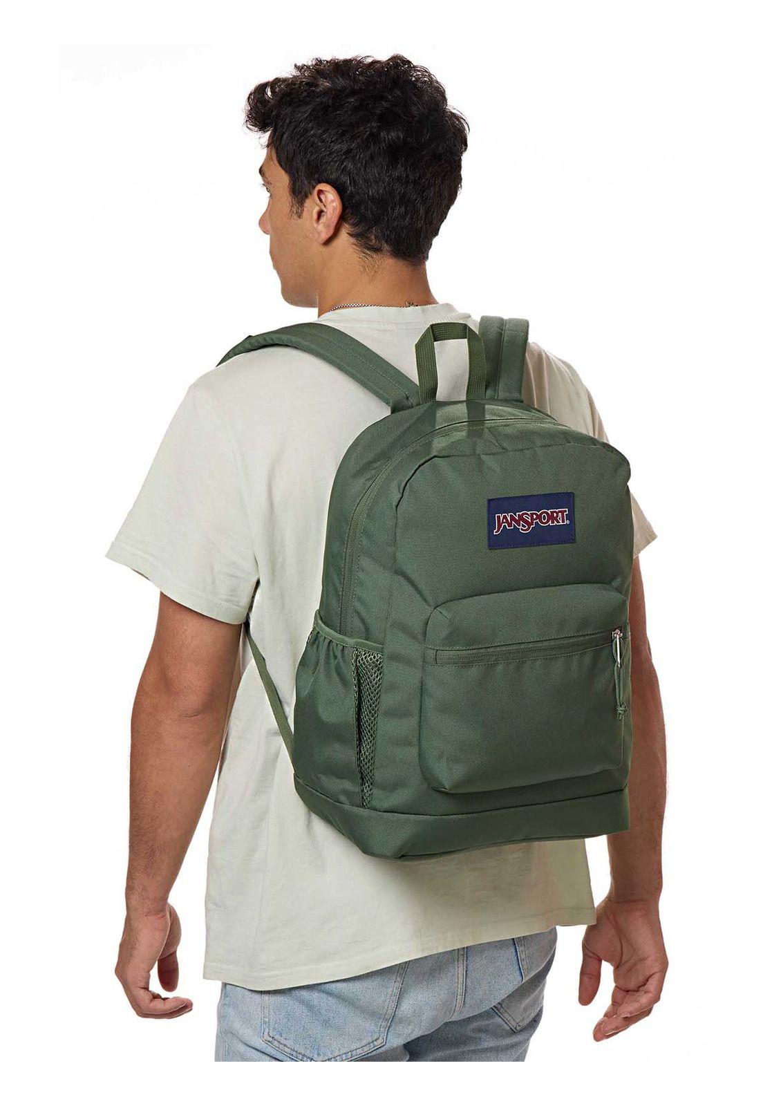 Mochila Cross Town Plus Verde Oscuro-6