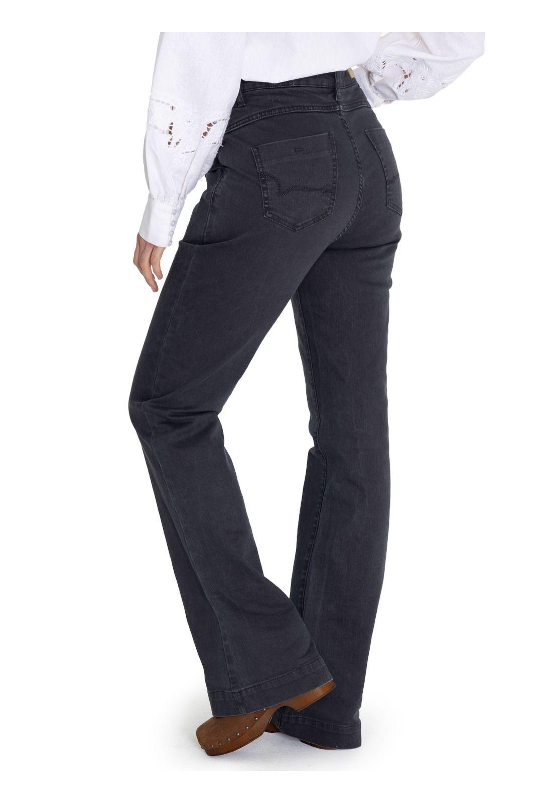 Jeans Algodón Orgánico Gris Oscuro Brick Mujer -7