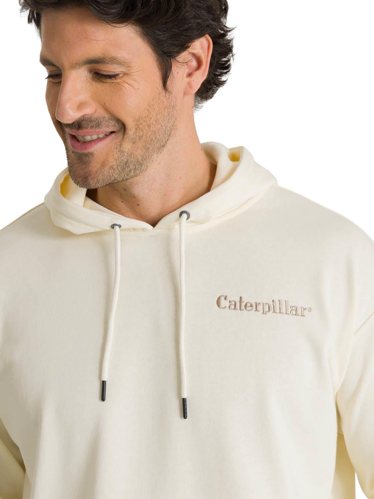 Polerón Con Gorro Hombre Relax French Terry Blanco-4