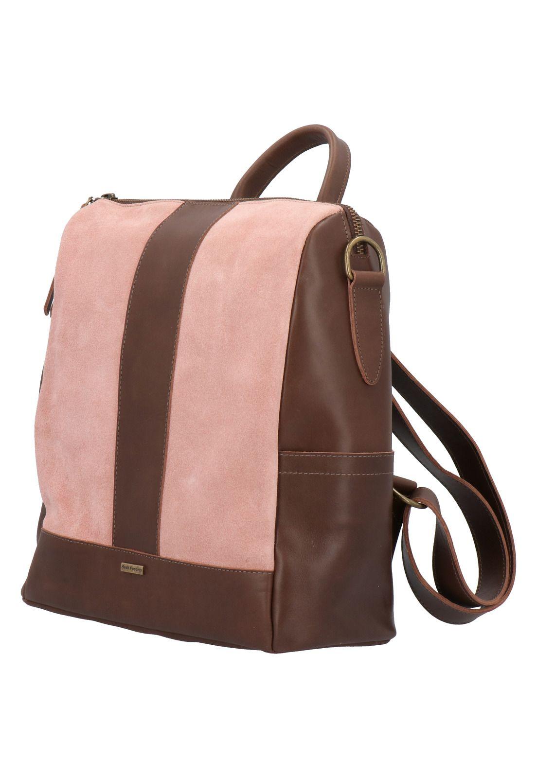 Mochila Cuero Agata Back Rosa Mujer-1