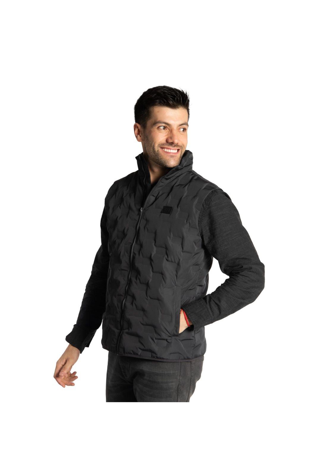 Parka S/M Hombre Connect Ins Vest Gris Azulado-0