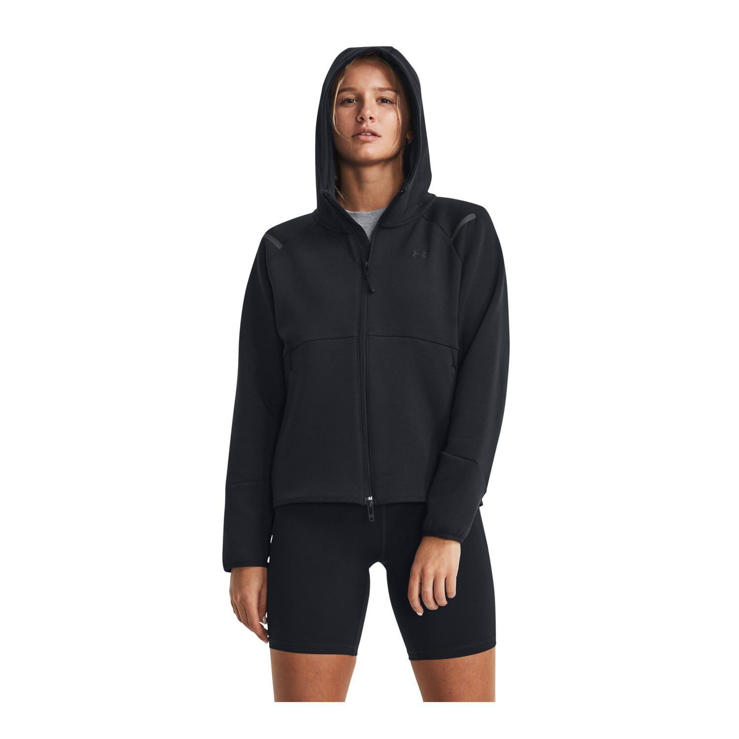 Polerón Training Unstoppable Flc Fz Negro Mujer-3