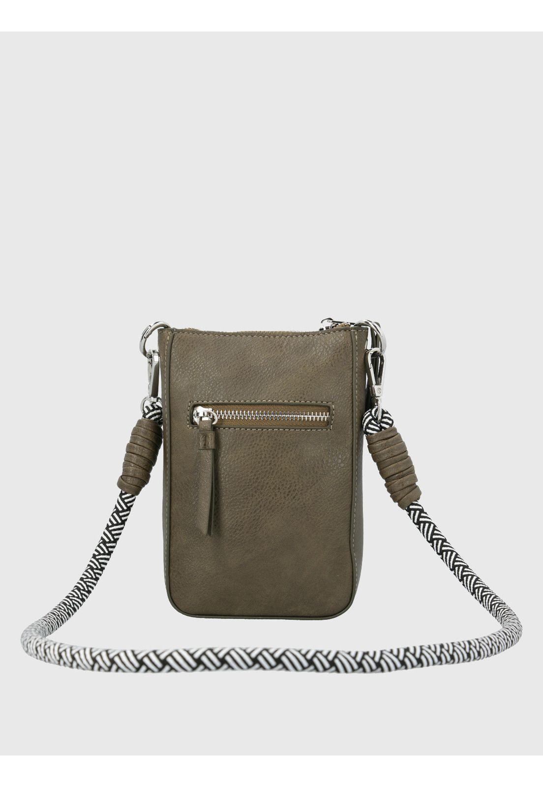 Cartera Ecocuero Mujer Cordy Cross Verde-2