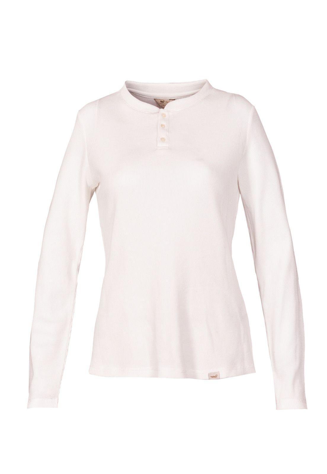 Polera Algodón Orgánico Mujer Waffle Beige-0