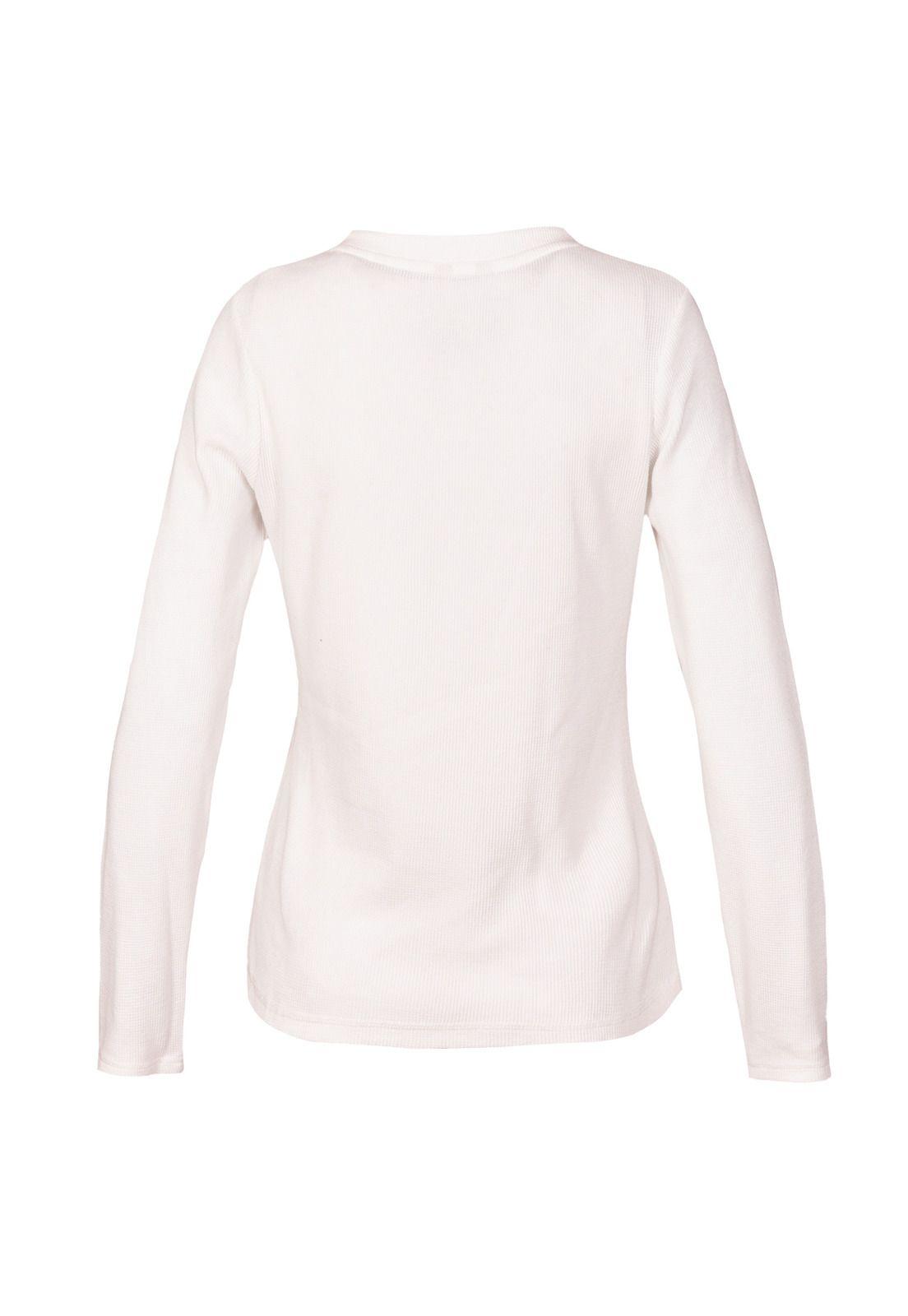 Polera Algodón Orgánico Mujer Waffle Beige-1