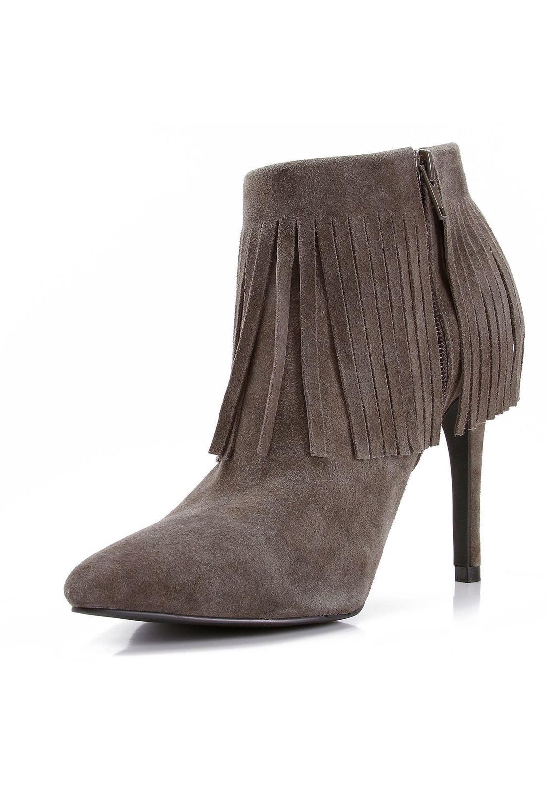 Botin Mujer Cuero Marion Gris-1