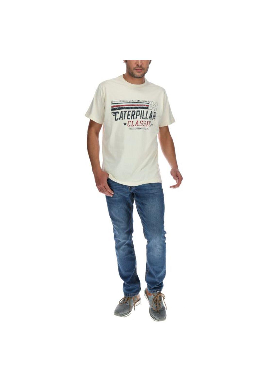 Polera Mc Hombre Classic Race Tee Crema-4