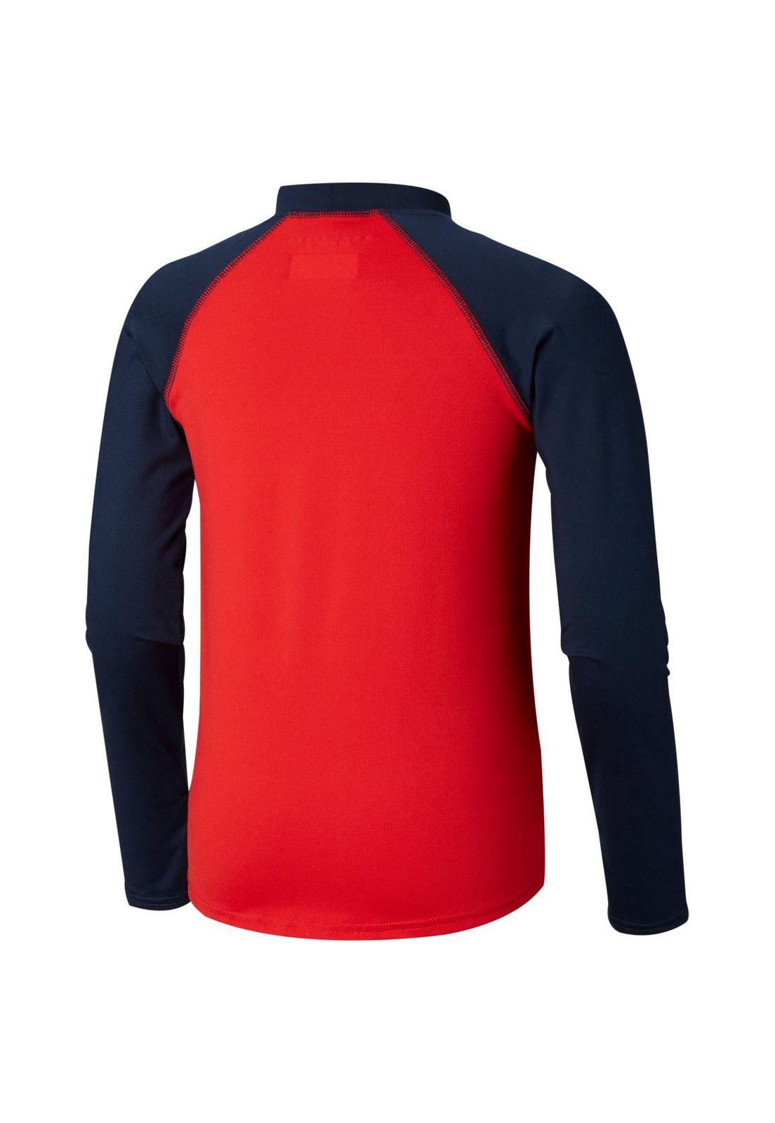 Polera M/L Sandy Shores™ Long Sleeve Sunguard Rojo-1