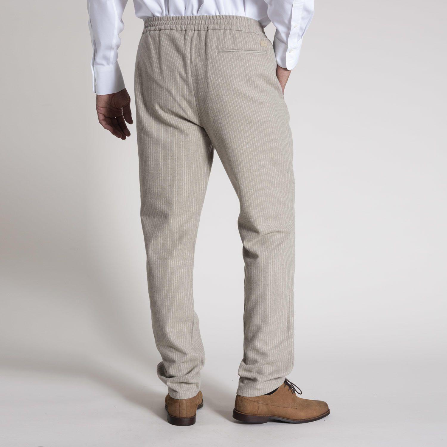 Pantalon Masculino Murano Polyester Beige-3
