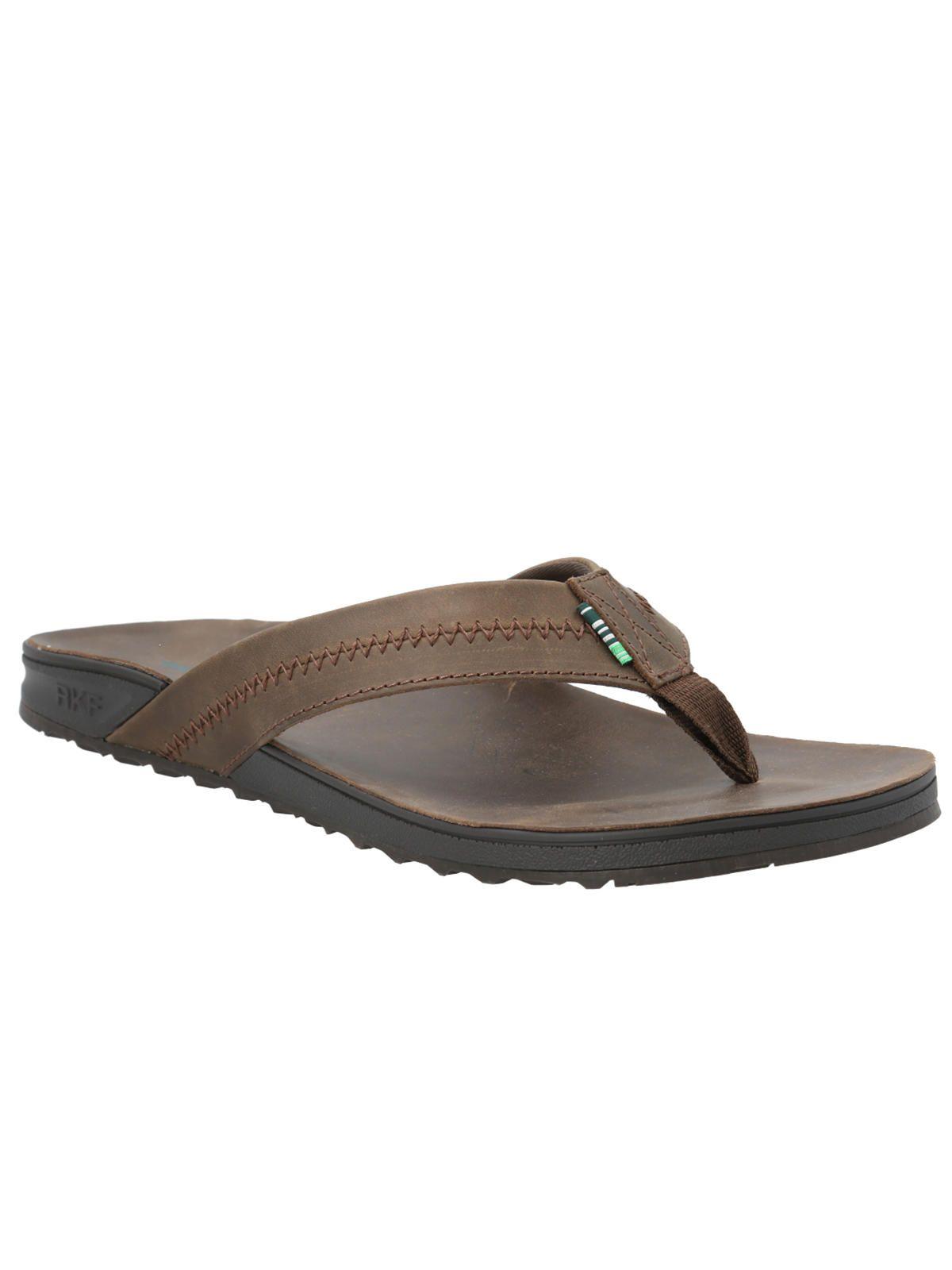 Sandalia Cuero Hombre Playus Verde -1