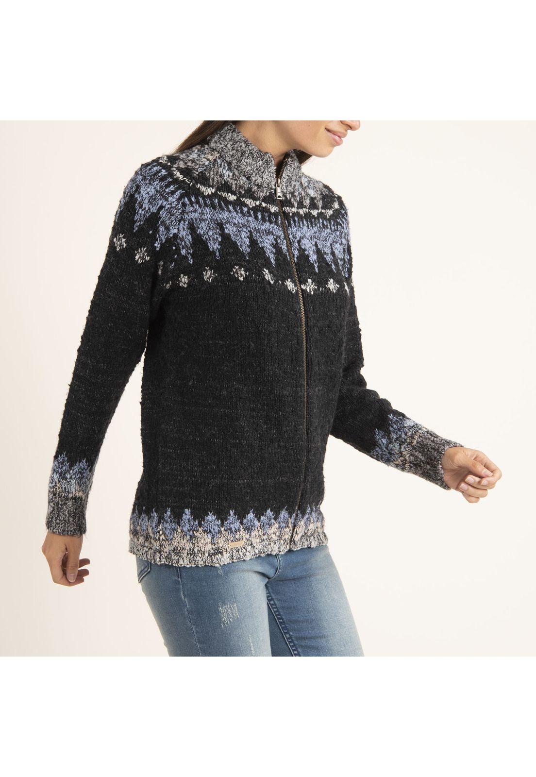 Sweater Mujer Mountain Negro-2