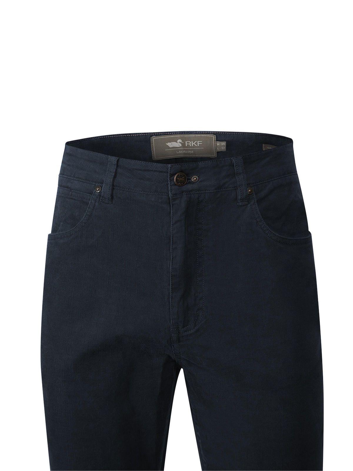 Pantalón Algodón Hombre Corduroy Azul Rockford-3