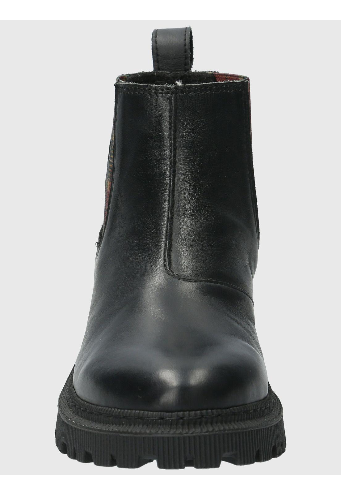 Botin Cuero Mujer Lacock Negro-3