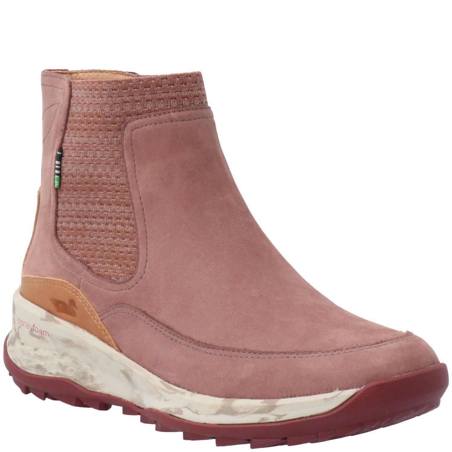 Botin Mujer Carina Cuero Burdeo-0