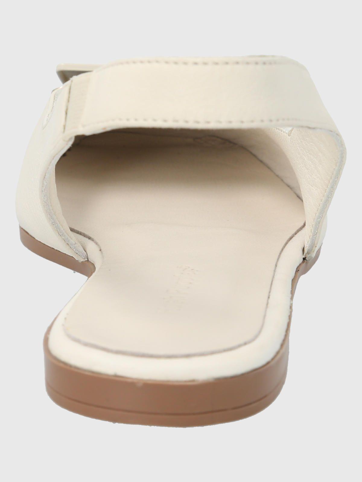 Zapato Cuero Blanco Mujer Gavia -5