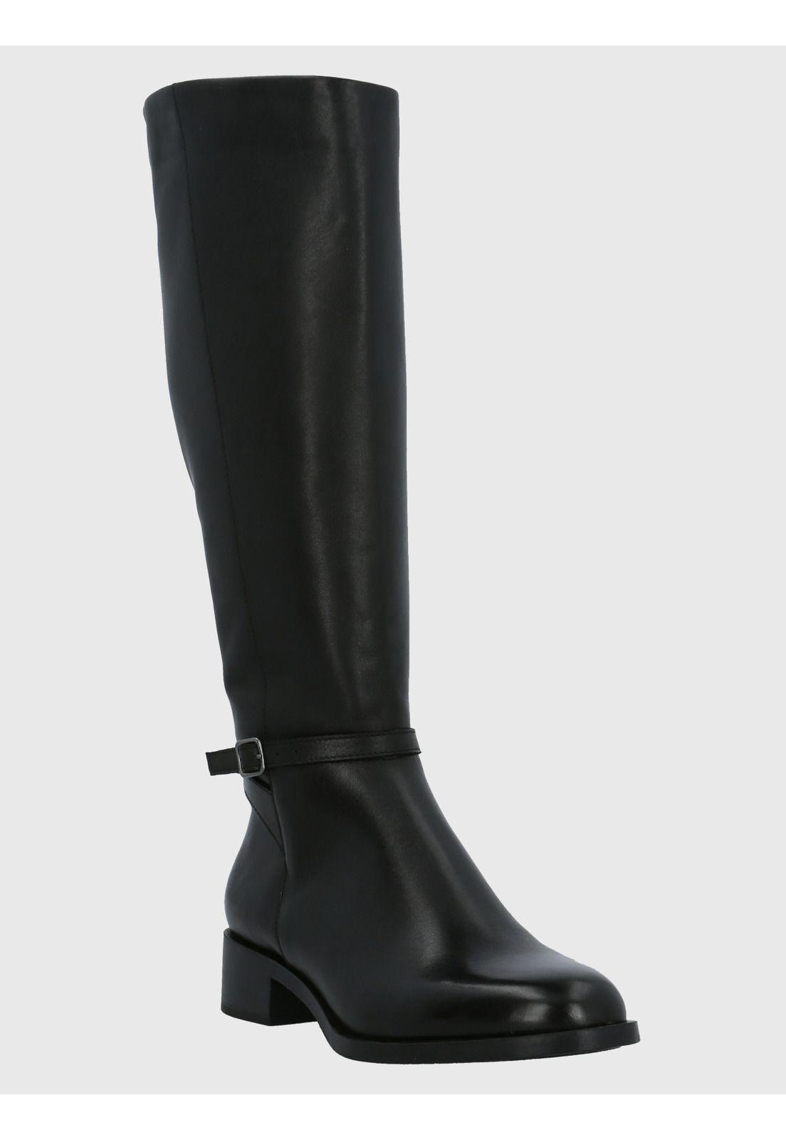 Bota Cuero Mujer Kyla Negro-0