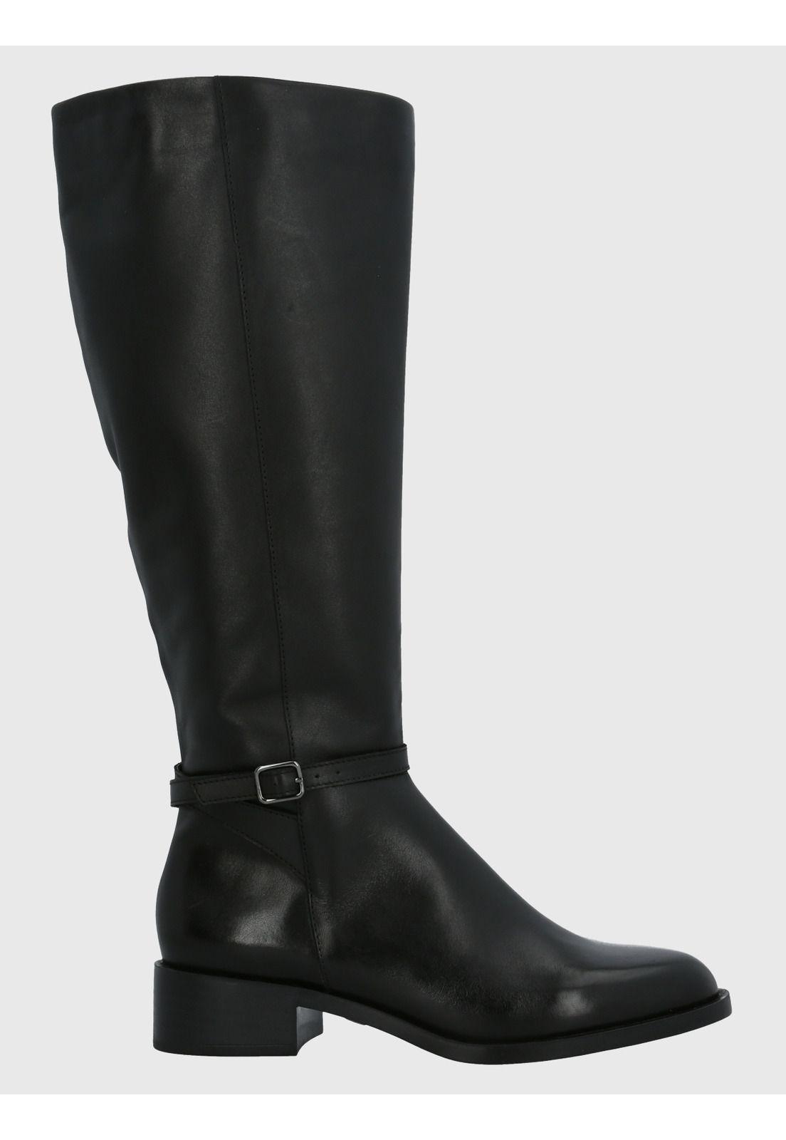 Bota Cuero Mujer Kyla Negro-1