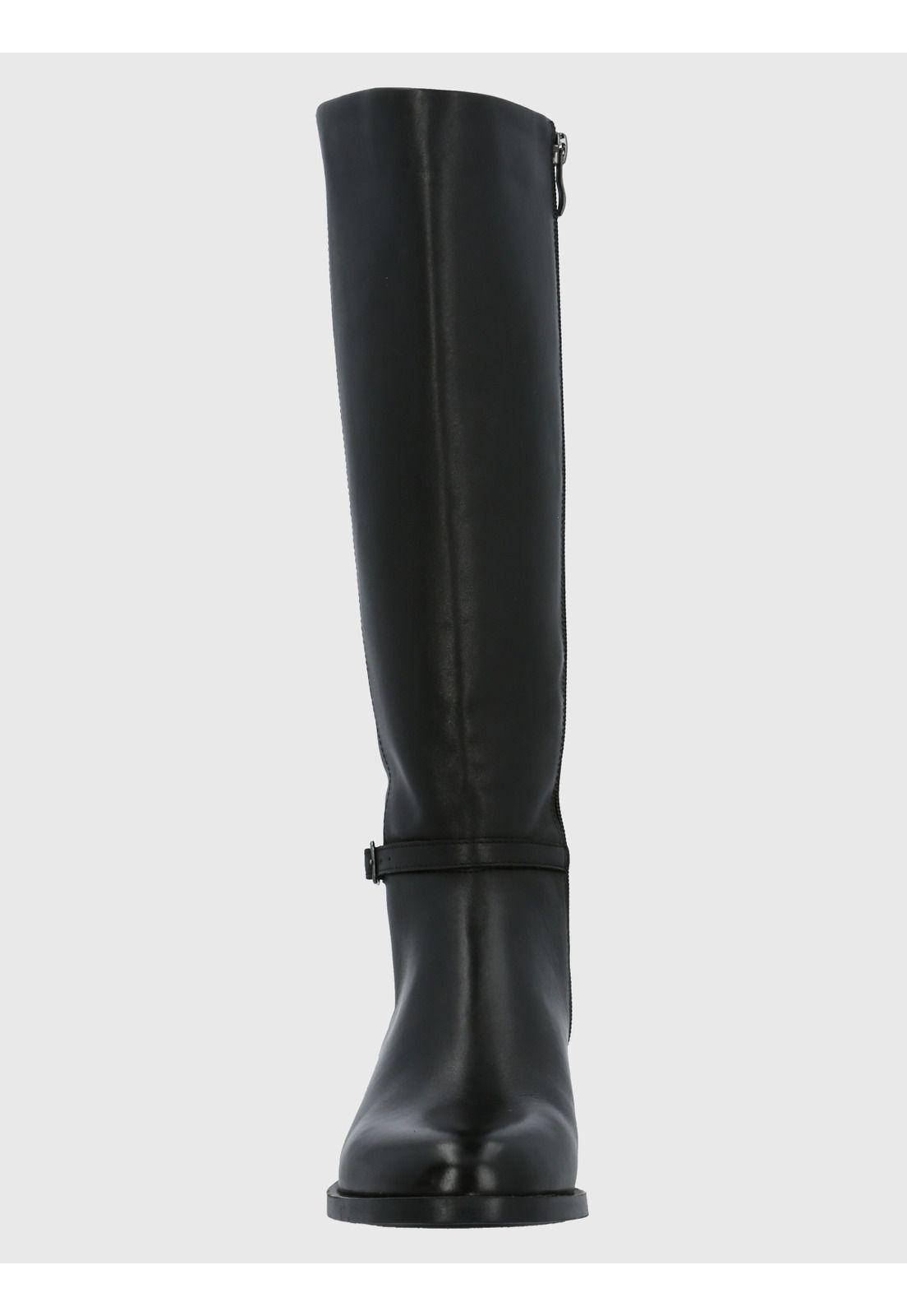 Bota Cuero Mujer Kyla Negro-3