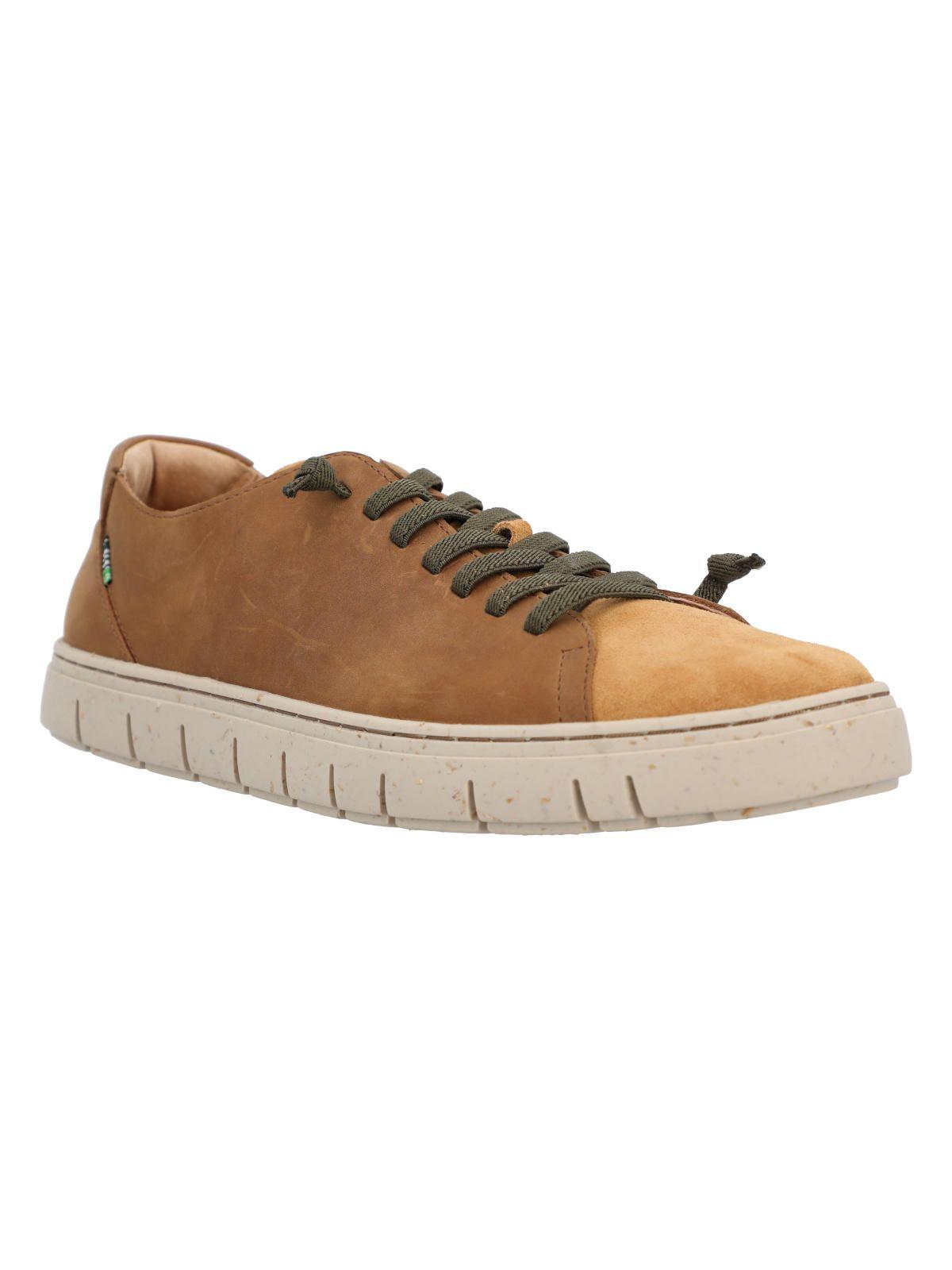 Zapatilla Cuero Hombre Posselt Café-1