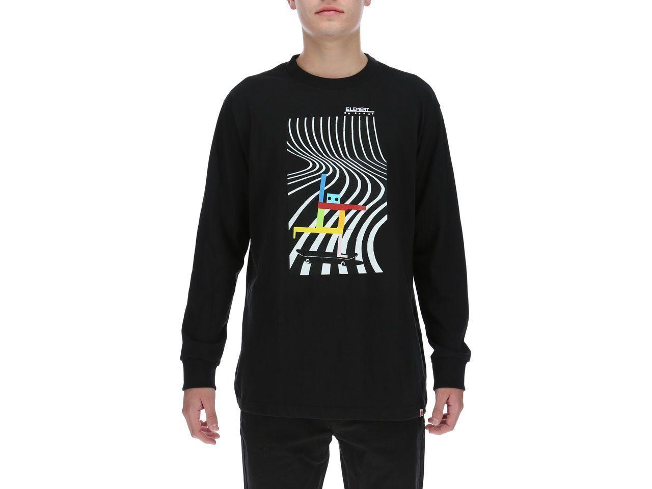 Polera M/L Hombre Pushing Dude Ls Negro-0