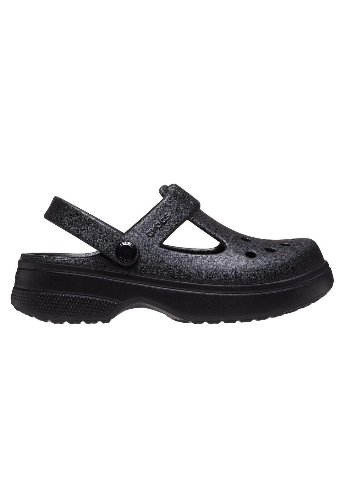 Zueco Crocs Niño Mary Jane Clog K Negro-0