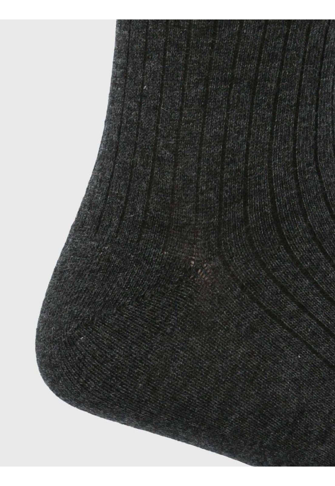 Calcetín Algodón Hombre C Cuff Dogembro Gris-1