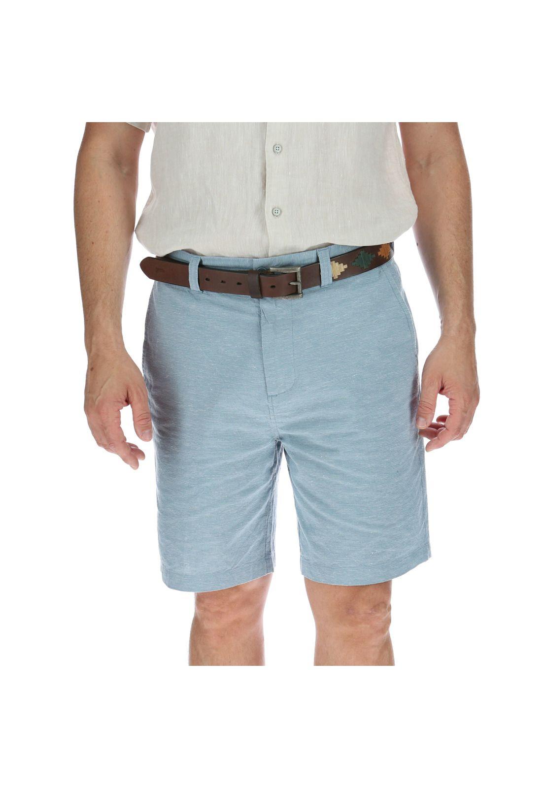 Bermuda Hombre Stripe Celeste-0