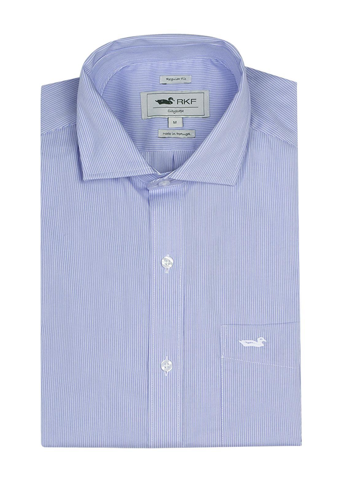 Camisa EasyIron Hombre Cuello Italiano Blanco-0