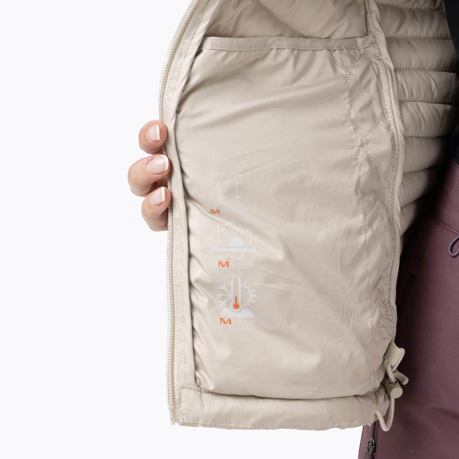 Parka Mujer Full Zipper Beige-8