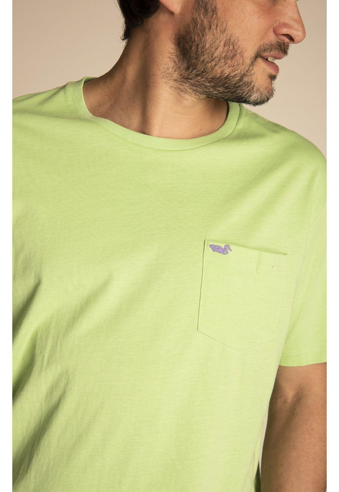 Polera Algodón Orgánic Hombre Nicepocket Verde-4