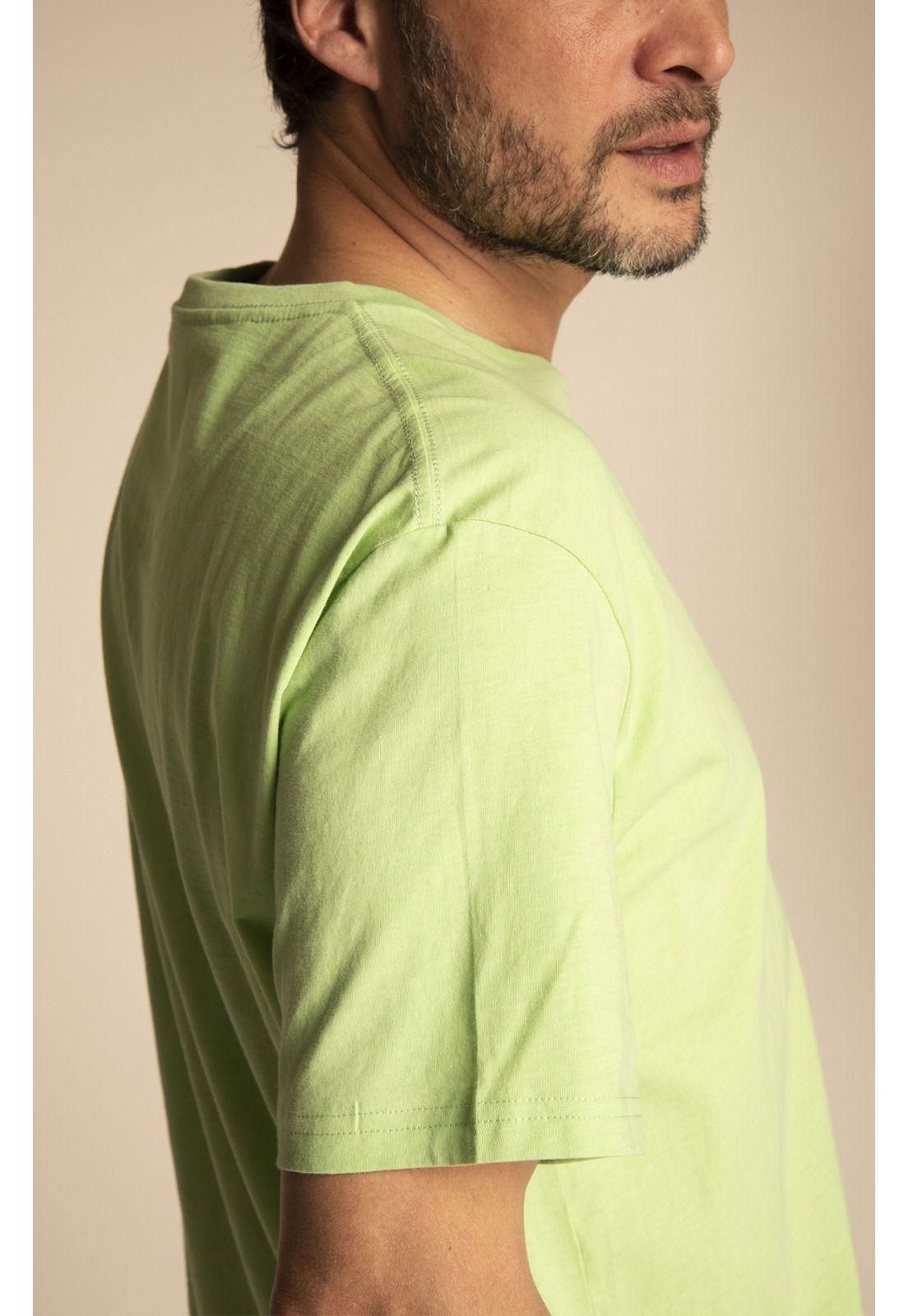Polera Algodón Orgánic Hombre Nicepocket Verde-5