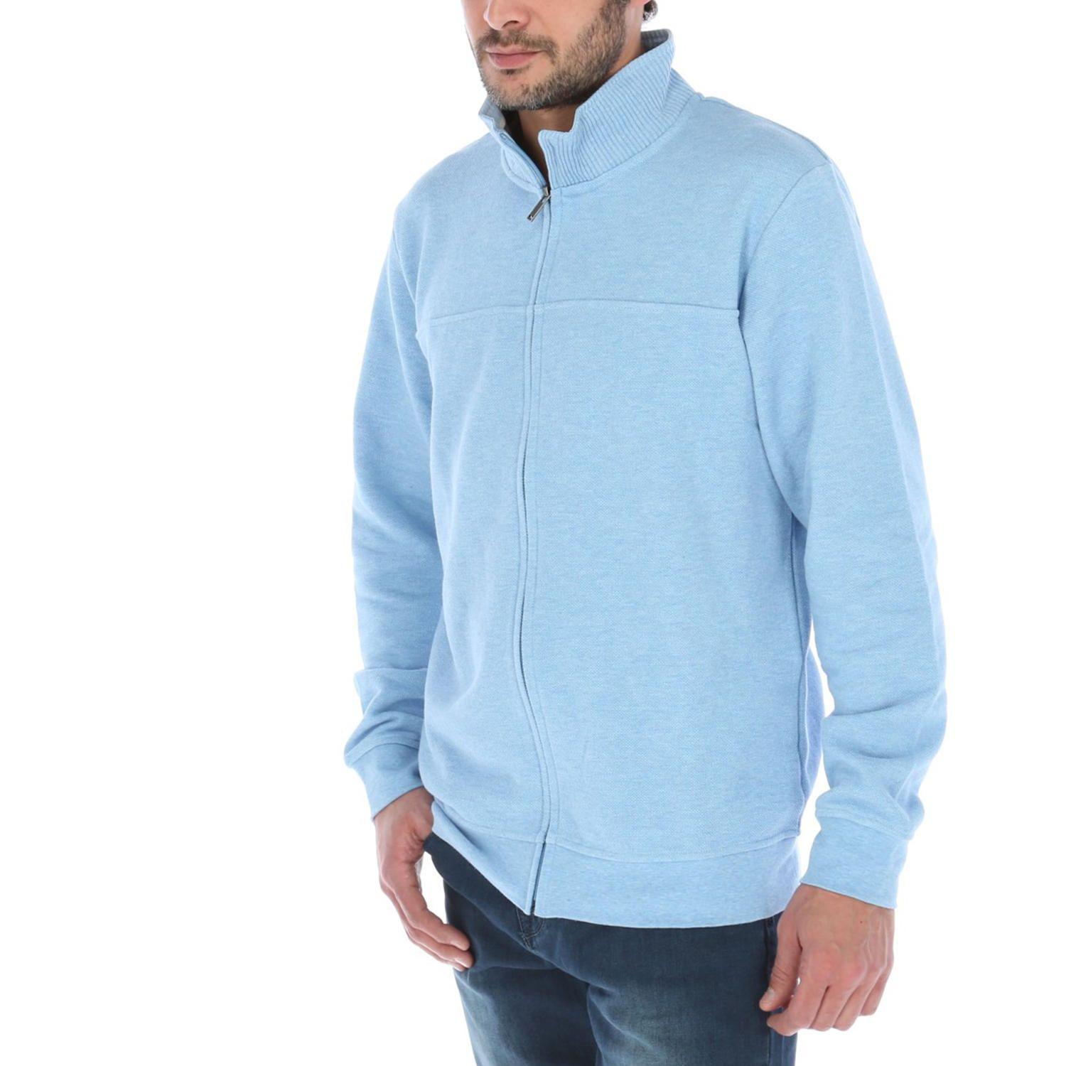 Poleron Hombre Algodón Dreamfull Celeste-1