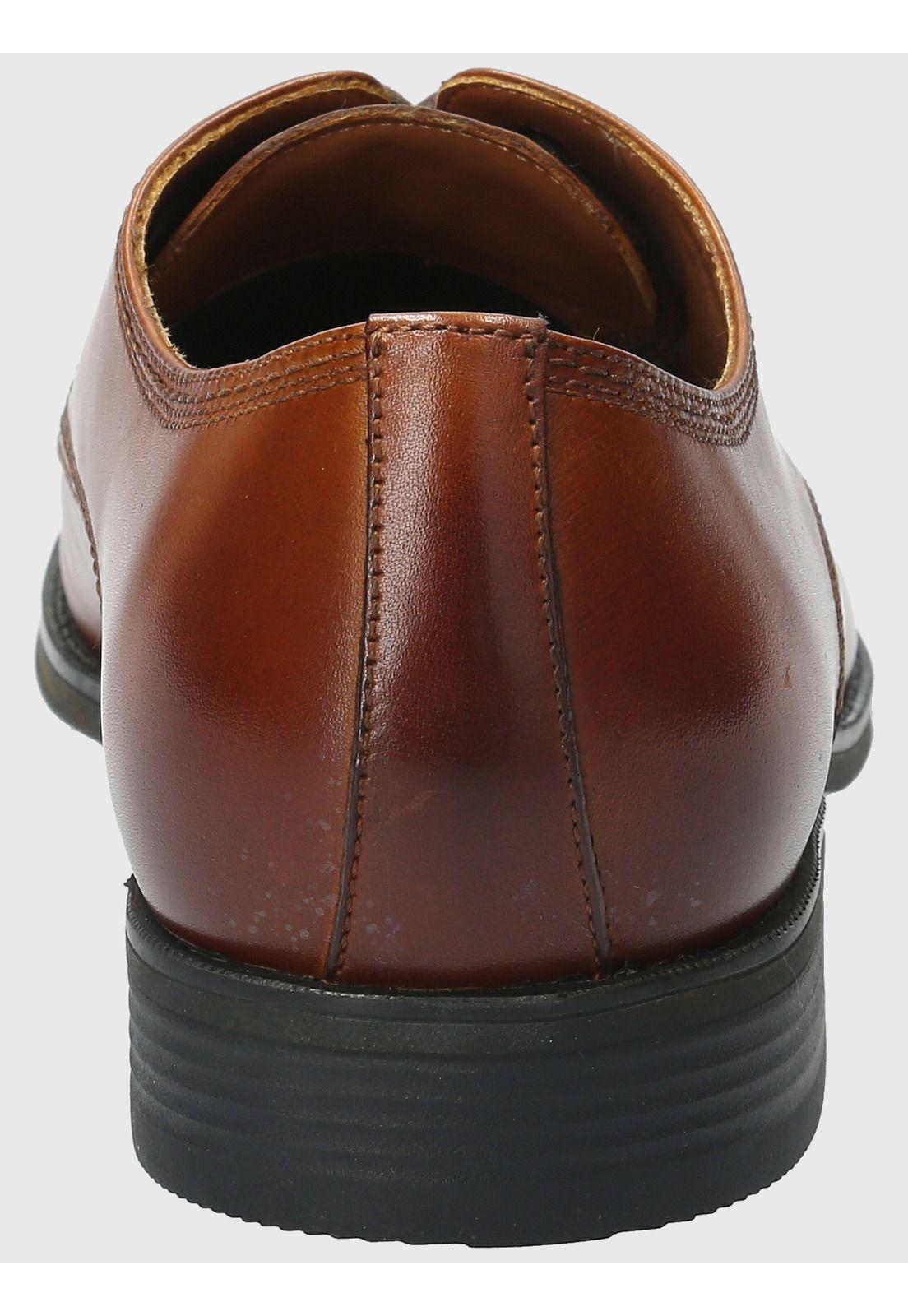Zapato Cuero Hombre Rollo Café-6