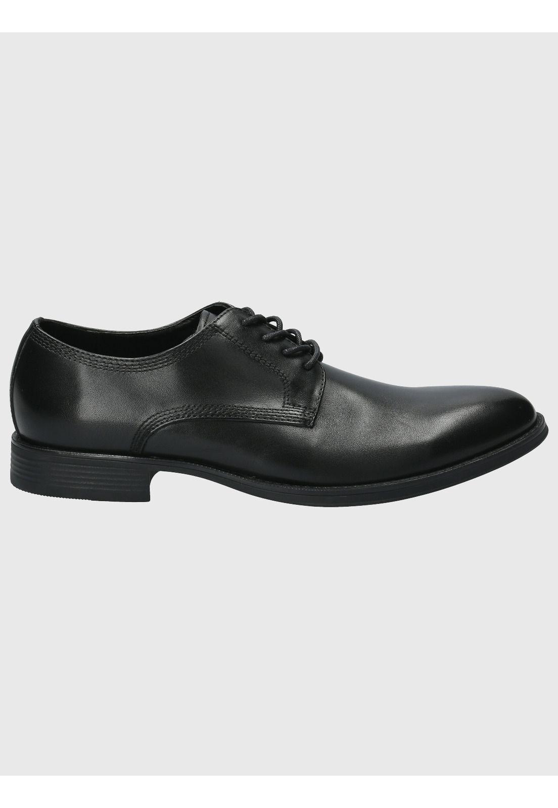 Zapato Cuero Hombre Rollo Negro-1