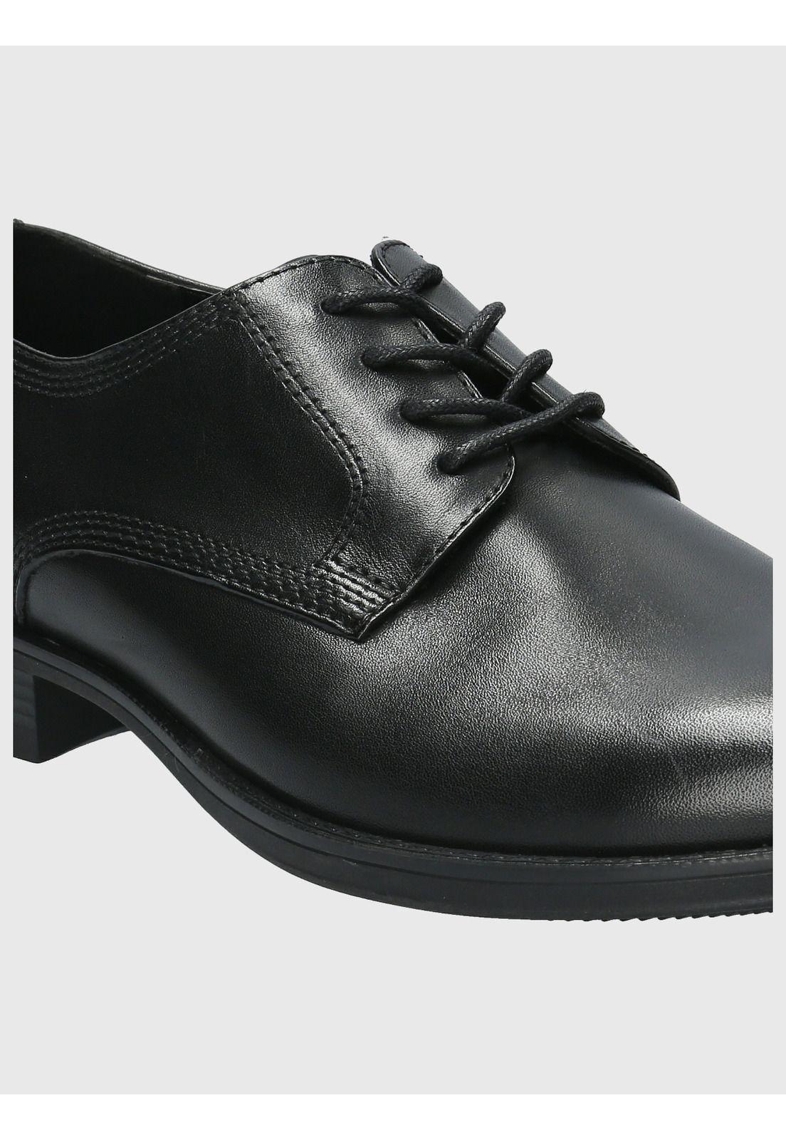 Zapato Cuero Hombre Rollo Negro-7
